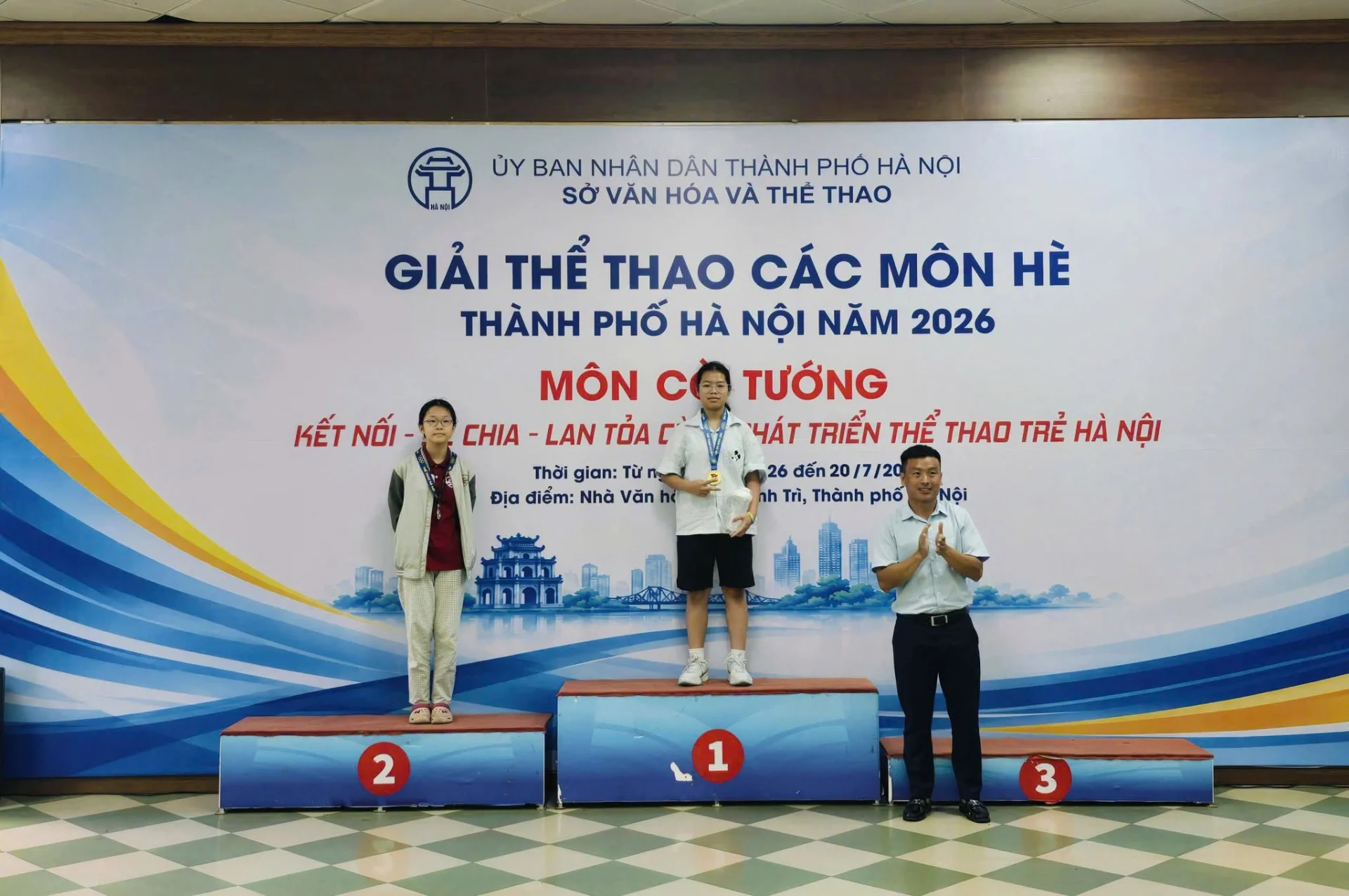 CHÚC MỪNG HỌC SINH THCS CẦU GIẤY XUẤT SẮC GIÀNH HUY CHƯƠNG VÀNG CỜ TƯỚNG CẤP THÀNH PHỐ!