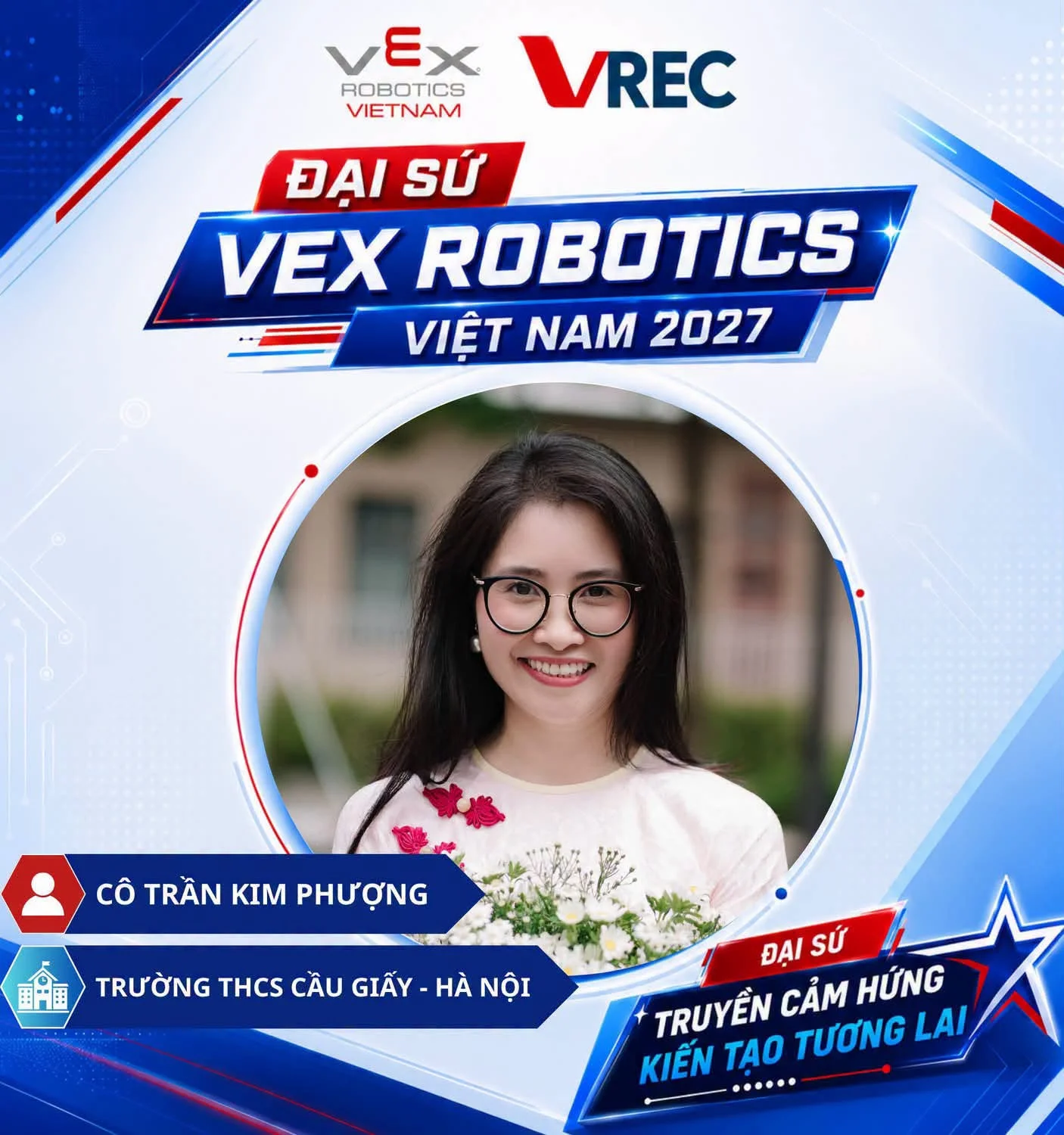 🎉 CHÚC MỪNG GIÁO VIÊN VÀ HỌC SINH THCS CẦU GIẤY TRỞ THÀNH ĐẠI SỨ VEX ROBOTICS VIỆT NAM 2027! 🤖🇻🇳