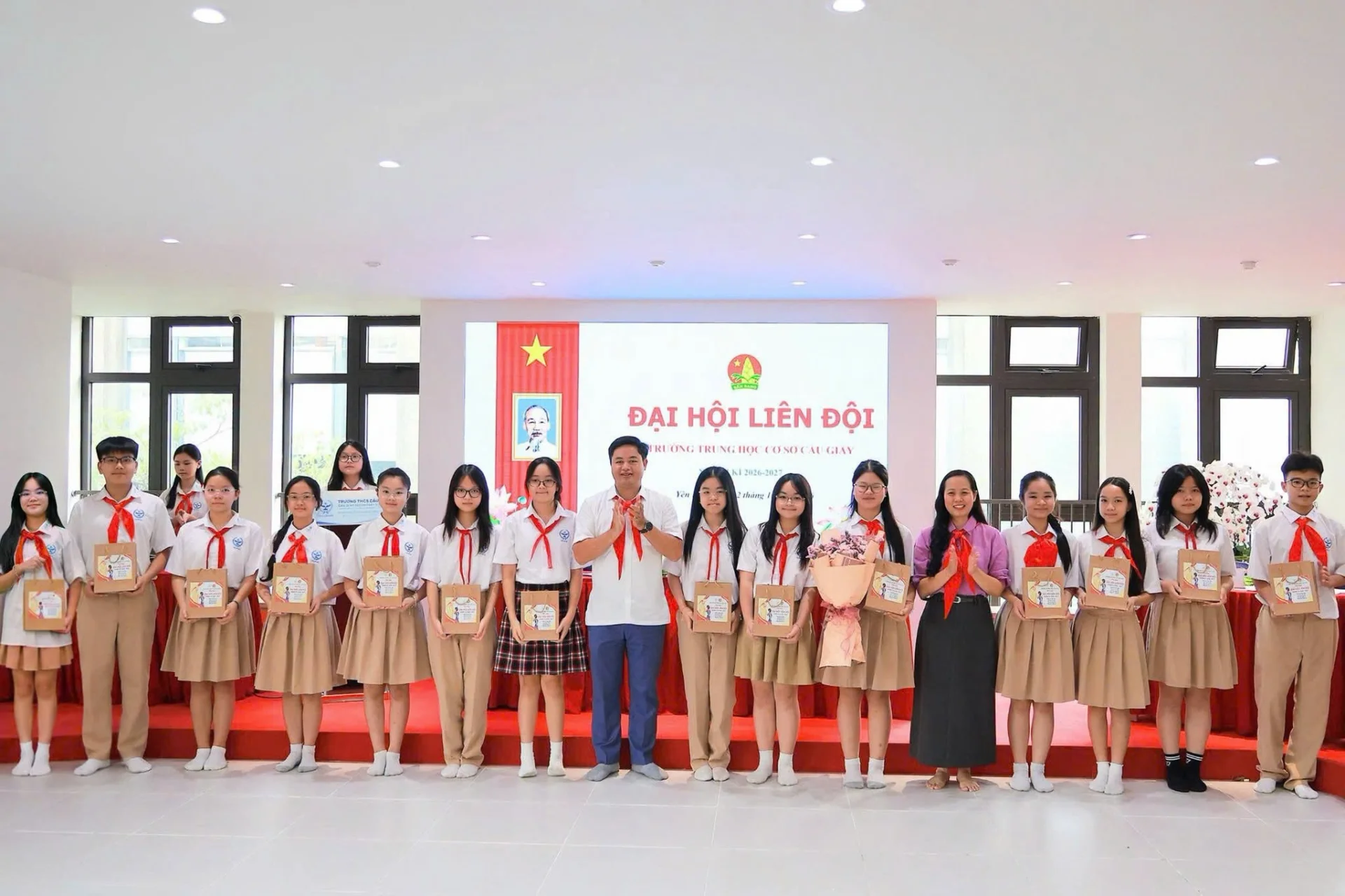 ĐẠI HỘI LIÊN ĐỘI TRƯỜNG THCS CẦU GIẤY NĂM HỌC 2026–2027
