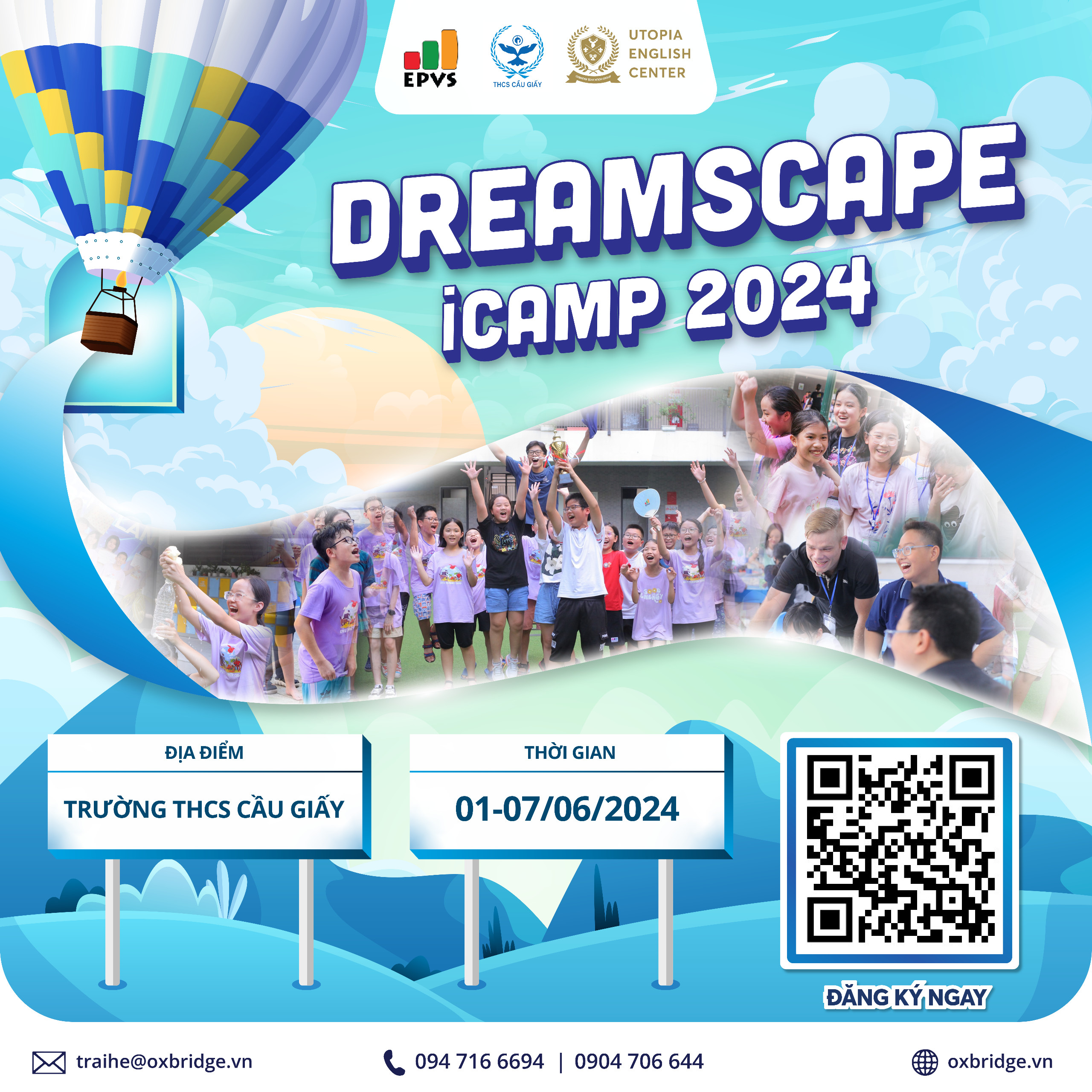 🔥 ICAMP 2024: DREAMSCAPE – CÙNG KHÁM PHÁ “KHOẢNG TRỜI ƯỚC MƠ” TẠI TRƯỜNG THCS CẦU GIẤY!